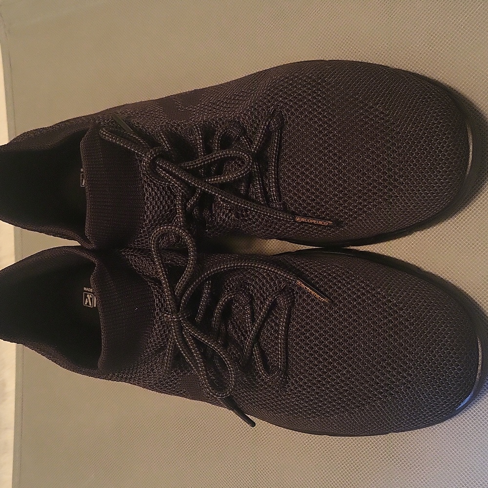 Arcopedico Phisis Black Knit Sneakers Unisex 41 EUC